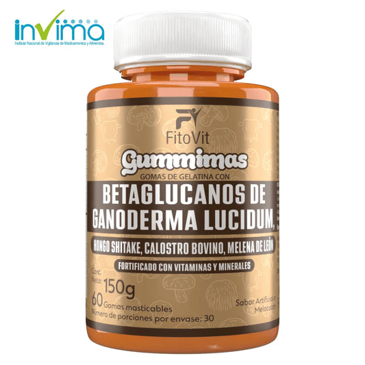 🍄BETAGLUCANOS DE GANODERMA LUCIDUM GOMITAS X60UND💪