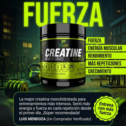 💪CREATINA MONOHIDRATADA X300GR FITOVIT⚡