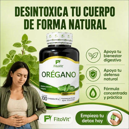 🌿ORÉGANO FITOVIT X100 UND CAPSULA BLANDA🛡️