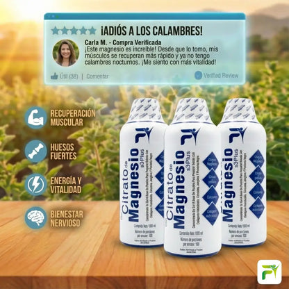 😴CITRATO DE MAGNESIO S3-PLUS X 1.000 ML FITOVIT🪶