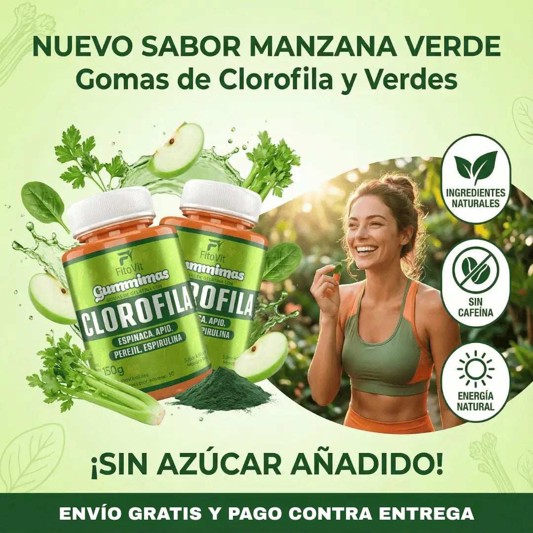 🌿CLOROFILA GOMITAS FITOVIT X60UND♻️