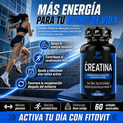 ⚡ Creatina - 60 pastillas💪