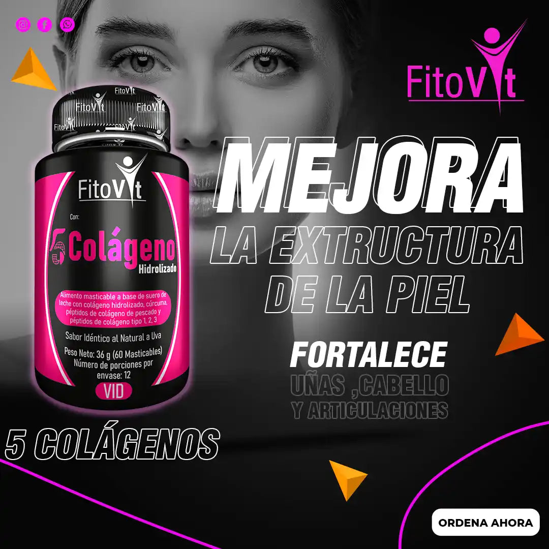🫣5 COLAGENOS X 60 UND FITOVIT💅🏽