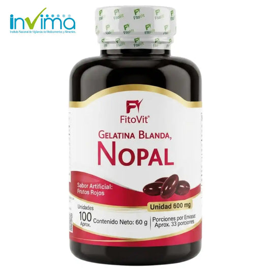 🌵Nopal - 100 Gelatinas Blandas💚