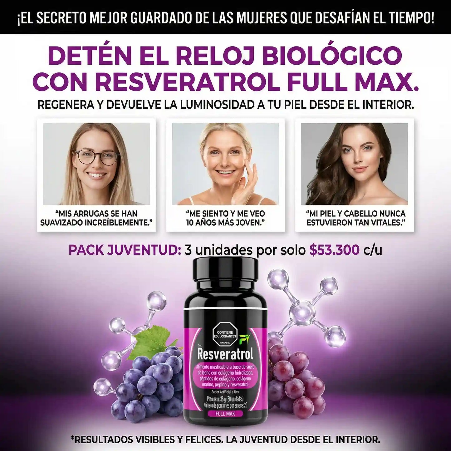 👵🏼RESVERATROL X 60 UND FITOVIT👧🏻