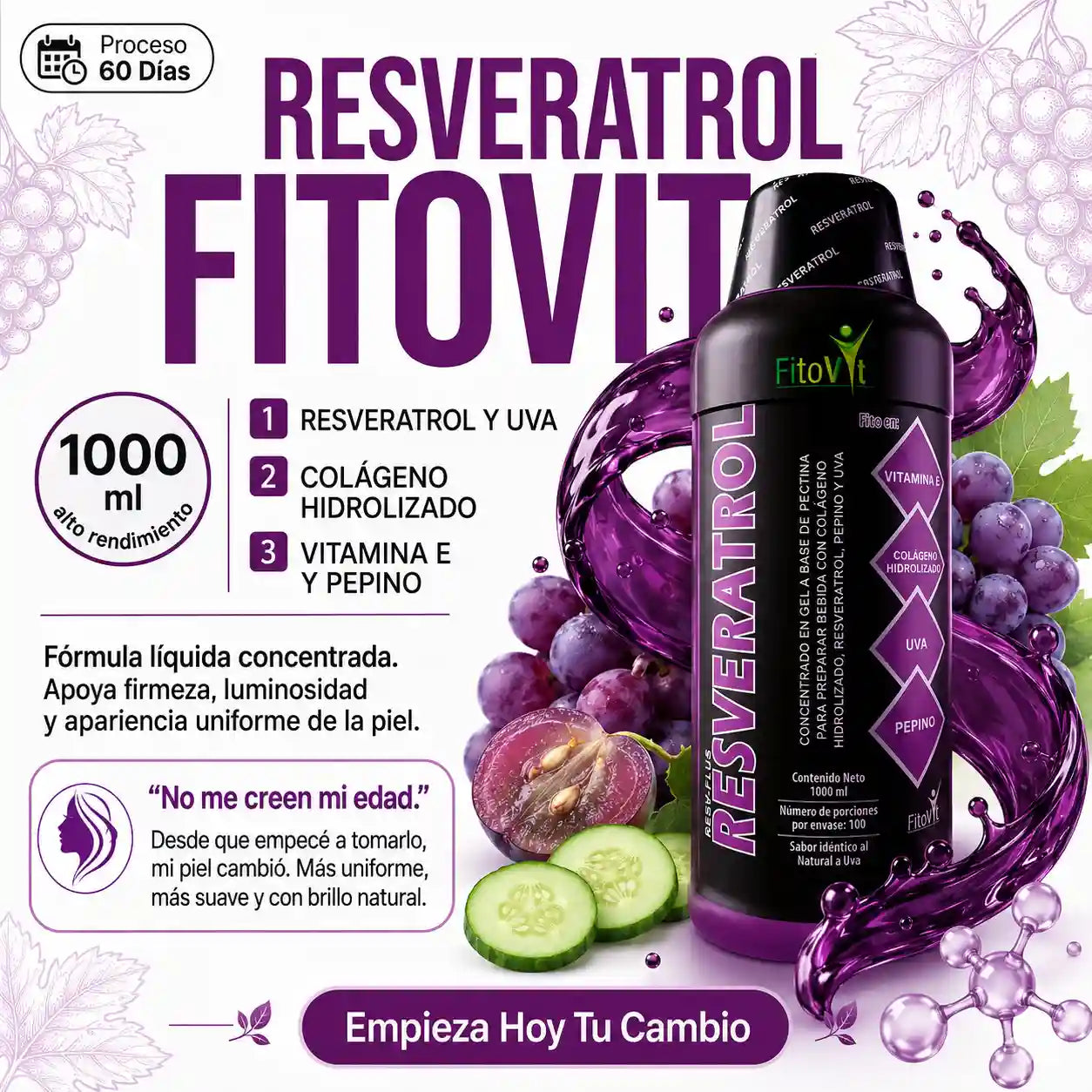 👵🏼RESVERATROL X 1.000 ML FITOVIT👩🏻