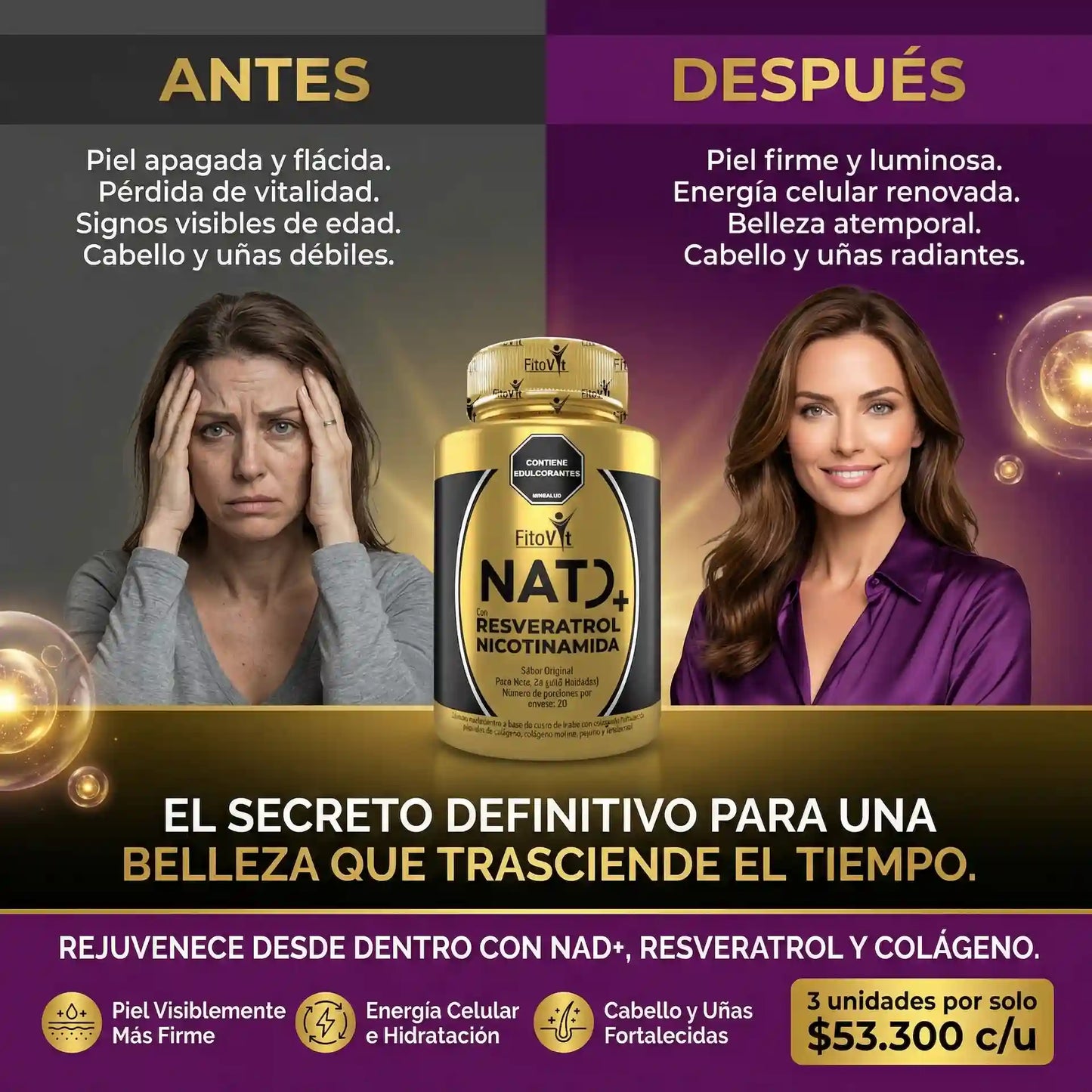 👵🏼RESVERATROL + NICOTINAMIDA X60UND FITOVIT👧🏻