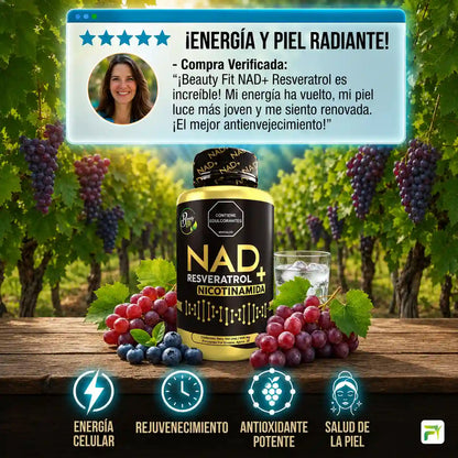 👩‍🦳NAD+RESVERATROL Y NICOTINAMIDA X100 UND BEAUTYFIT👧