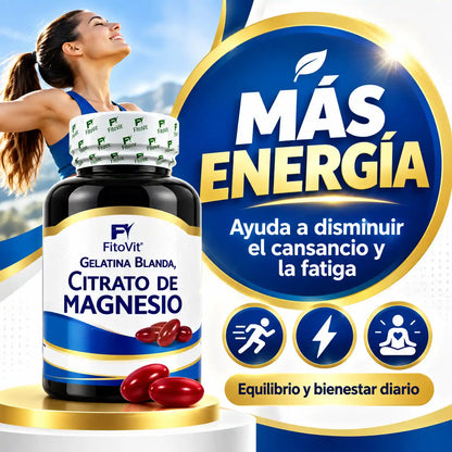 💤Citrato de Magnesio - 100 Gelatinas Blandas💪