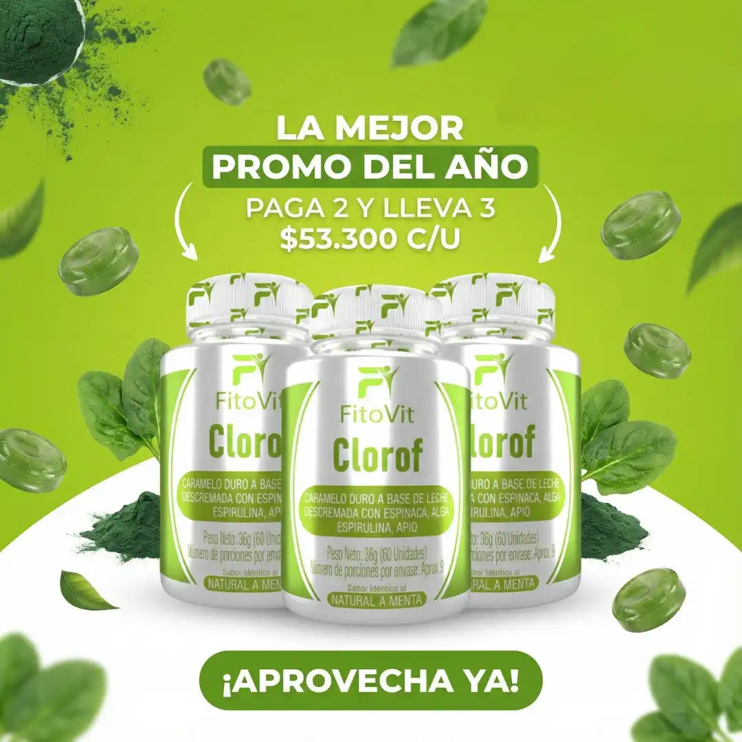 🍃CLOROFILA CARAMELO NATURAL X60 UND🍃
