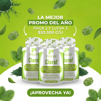 🍃CLOROFILA CARAMELO NATURAL X60 UND🍃