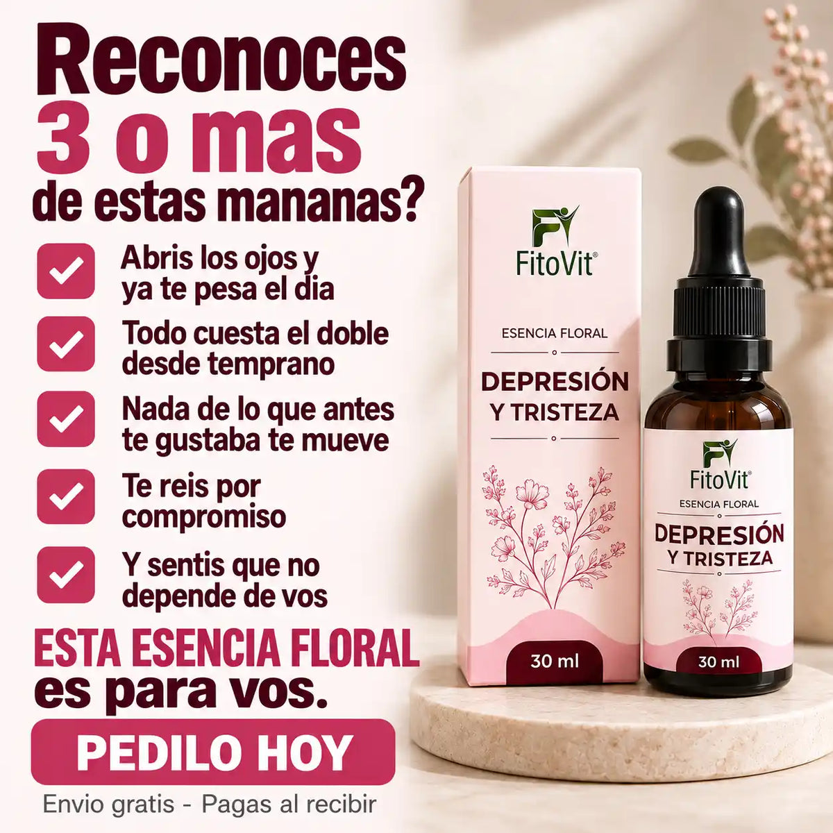 😢Depresión y Tristeza x30 mililitros 💗