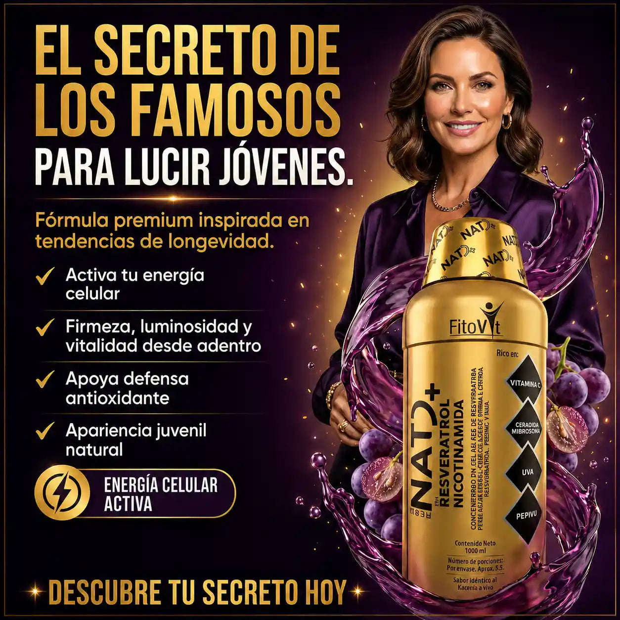 👵🏼👩🏻 NAD + RESVERATROL X1.000ML FITOVIT