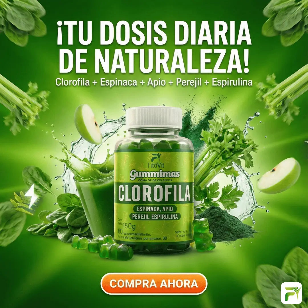 🌿CLOROFILA GOMITAS FITOVIT X60UND♻️