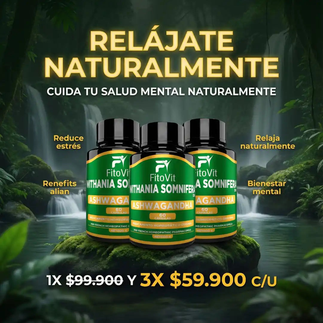 🧠😣ASHWAGANDHA X60 CAPSULAS FITOVIT⚡😴