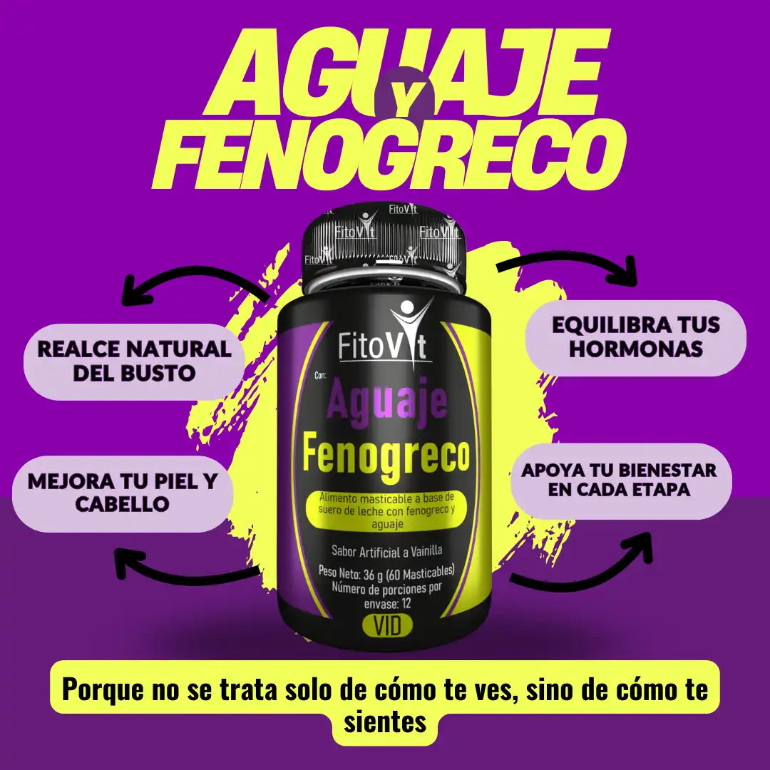 🍒 AGUAJE Y FENOGRECO X60 UNDS FITOVIT🍑