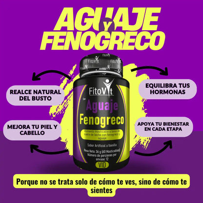 🍒 AGUAJE Y FENOGRECO X60 UNDS FITOVIT🍑