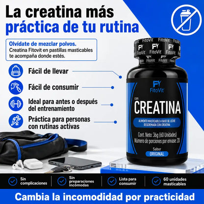 ⚡ Creatina - 60 pastillas💪
