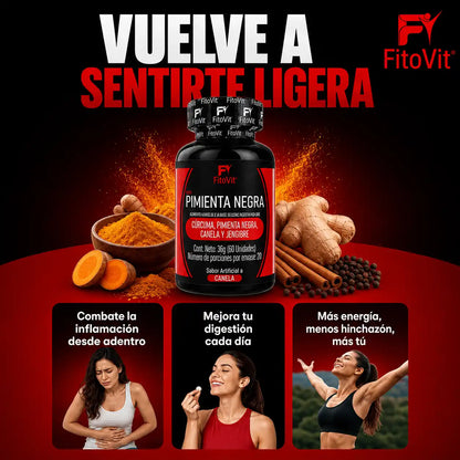 🌿 Pimienta Negra - 60 pastillas🌶️