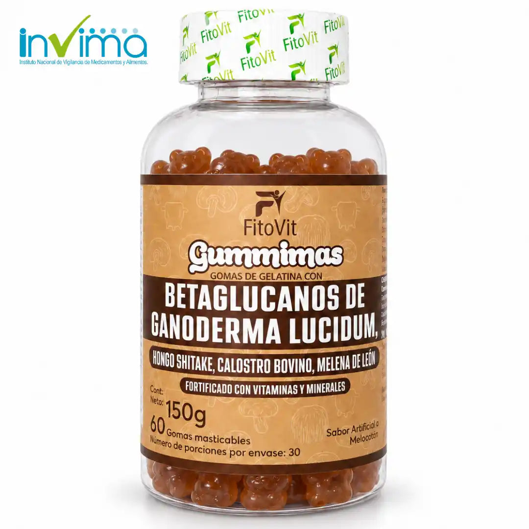 🍄Betaglucanos de Ganoderma Lucidum - 60 Gomitas💪