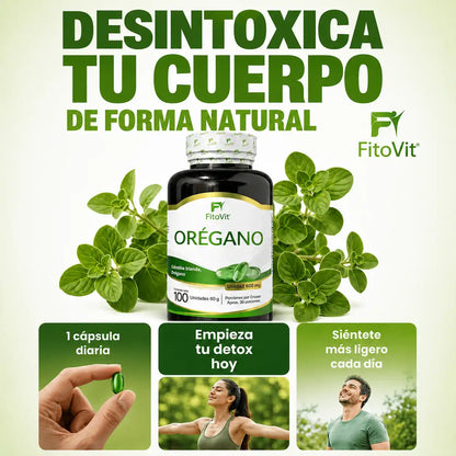 🌿ORÉGANO FITOVIT X100 UND CAPSULA BLANDA🛡️