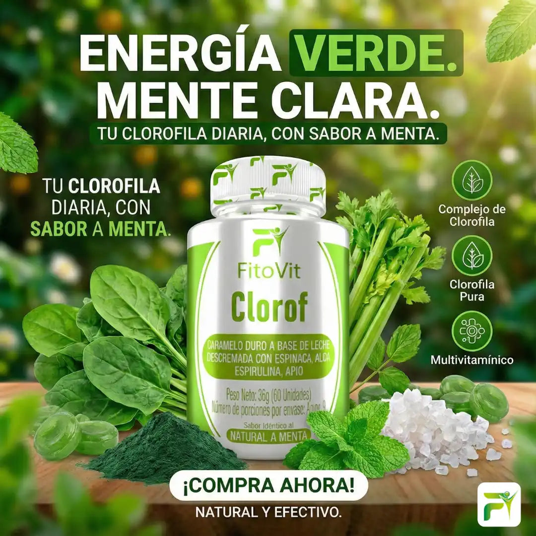 🍃CLOROFILA CARAMELO NATURAL X60 UND🍃