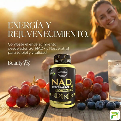 👩‍🦳NAD+RESVERATROL Y NICOTINAMIDA X100 UND BEAUTYFIT👧