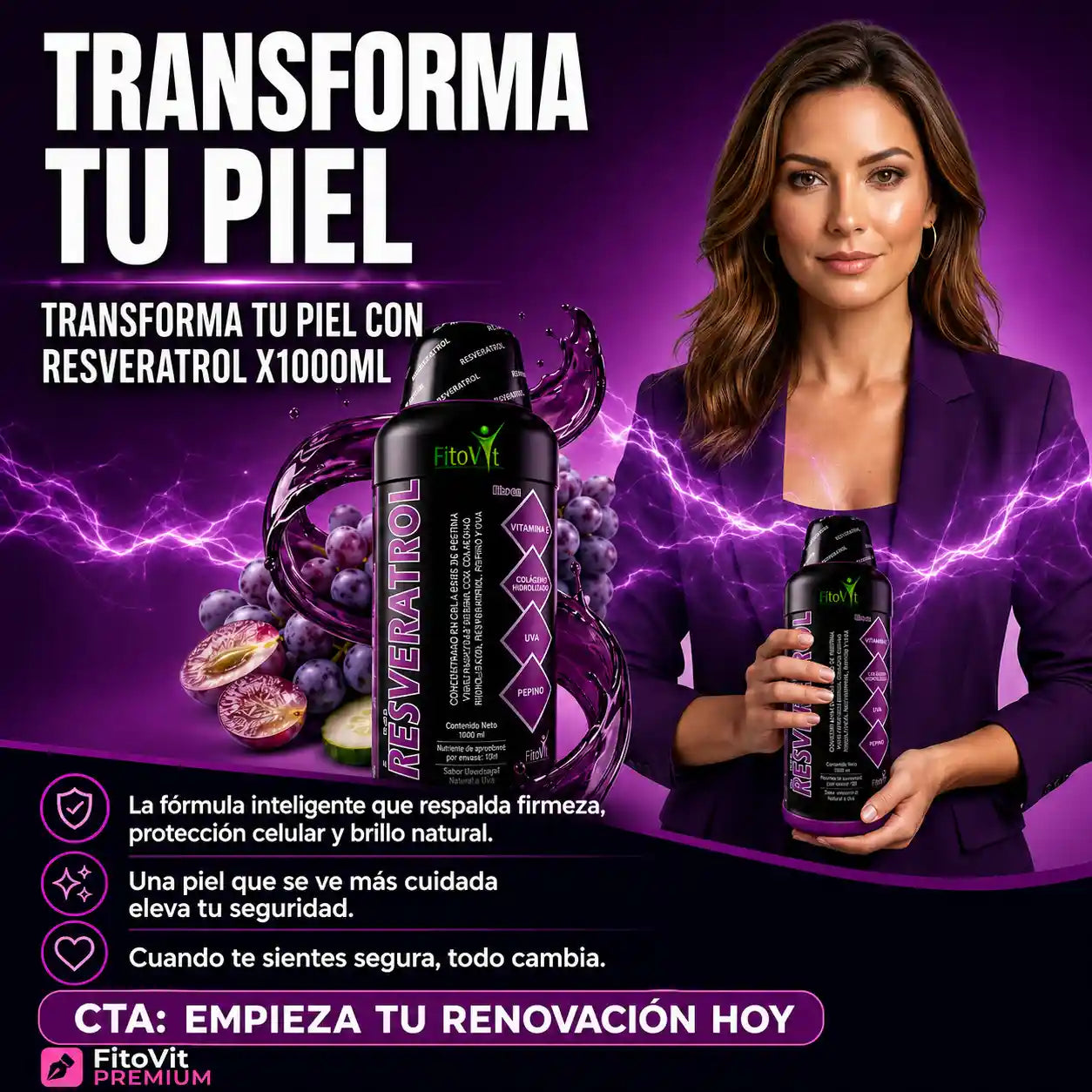 👵🏼RESVERATROL X 1.000 ML FITOVIT👩🏻