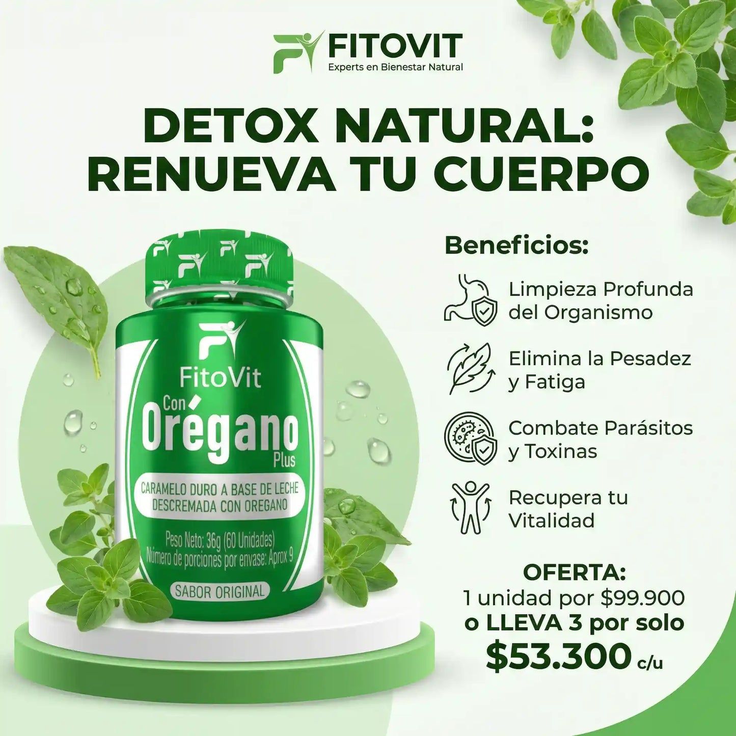 🫢OREGANO PLUS  X60UND FITOVIT🫁
