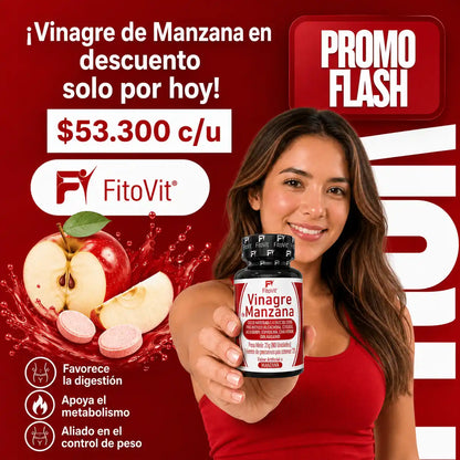 🍎Vinagre de Manzana - 60 Discos🌿