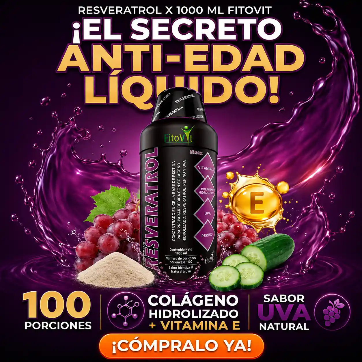👵🏼RESVERATROL X 1.000 ML FITOVIT👩🏻
