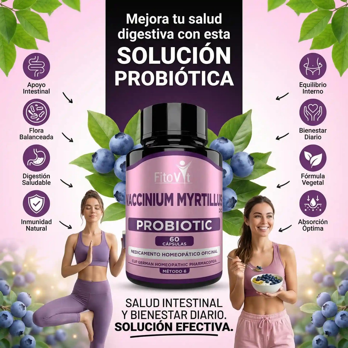 💨🤢 PROBIOTICOS X60 CAPSULAS FITOVIT 🌸