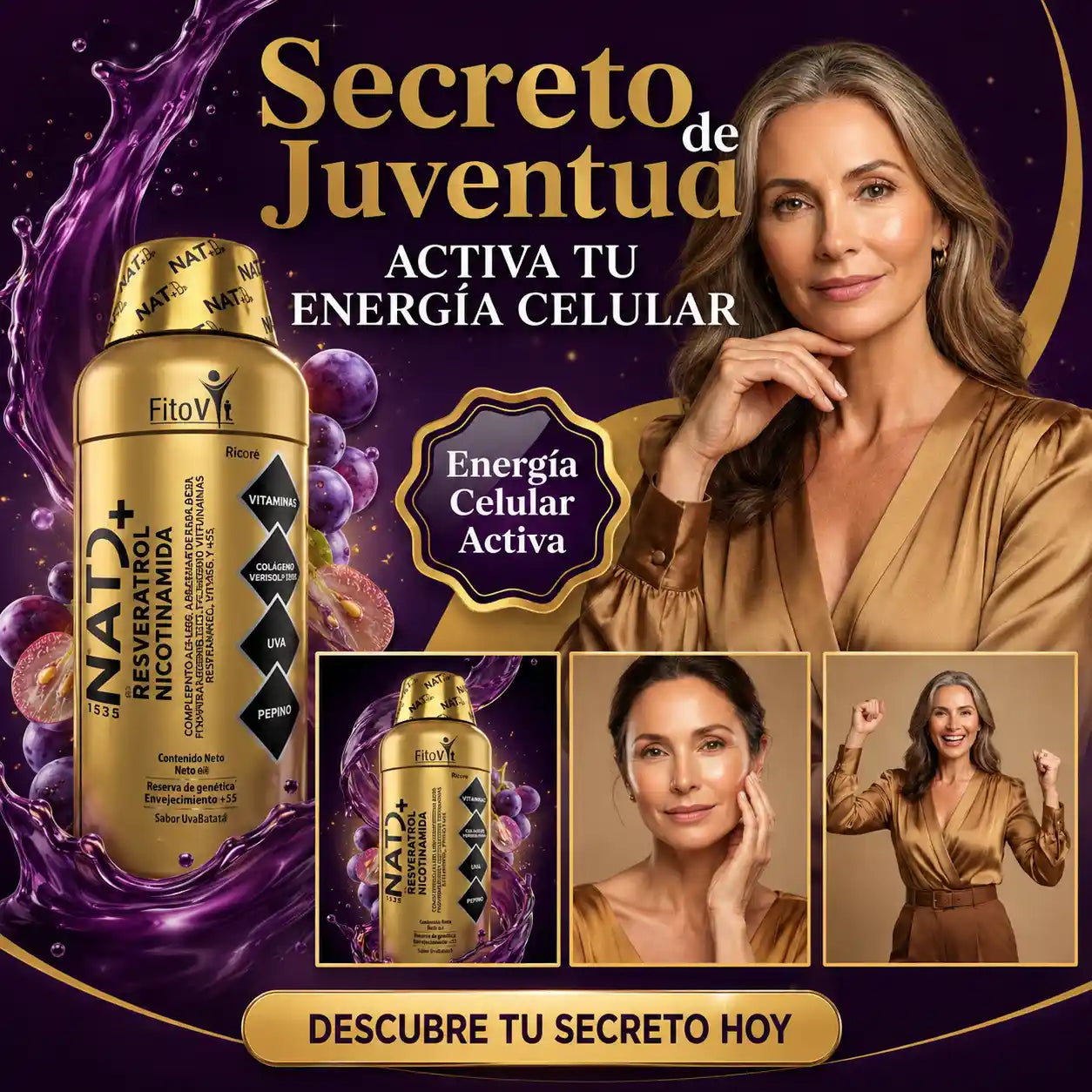 👵🏼👩🏻 NAD + RESVERATROL X1.000ML FITOVIT