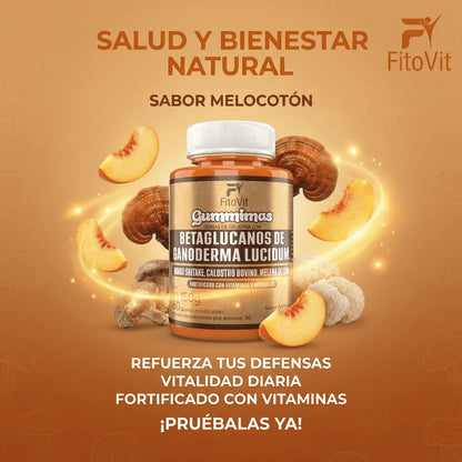 🍄BETAGLUCANOS DE GANODERMA LUCIDUM GOMITAS X60UND💪