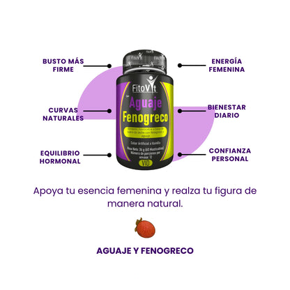 🍒 AGUAJE Y FENOGRECO X60 UNDS FITOVIT🍑