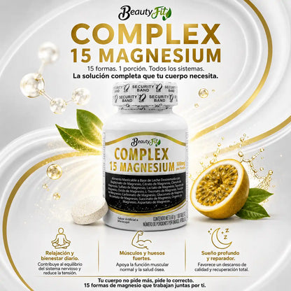 💜COMPLEX 15 MAGNESIUM X100UND PASTILLAS MASTICABLES🌙