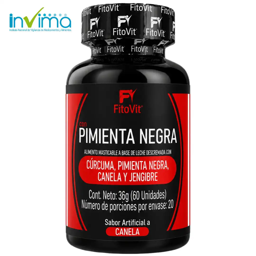 🌿 Pimienta Negra - 60 pastillas🌶️