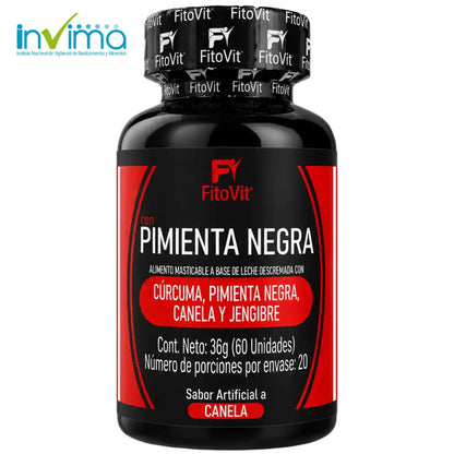 🌿 Pimienta Negra - 60 pastillas🌶️