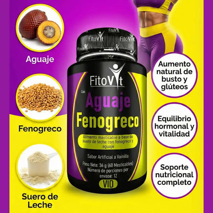 🍒 AGUAJE Y FENOGRECO X60 UNDS FITOVIT🍑