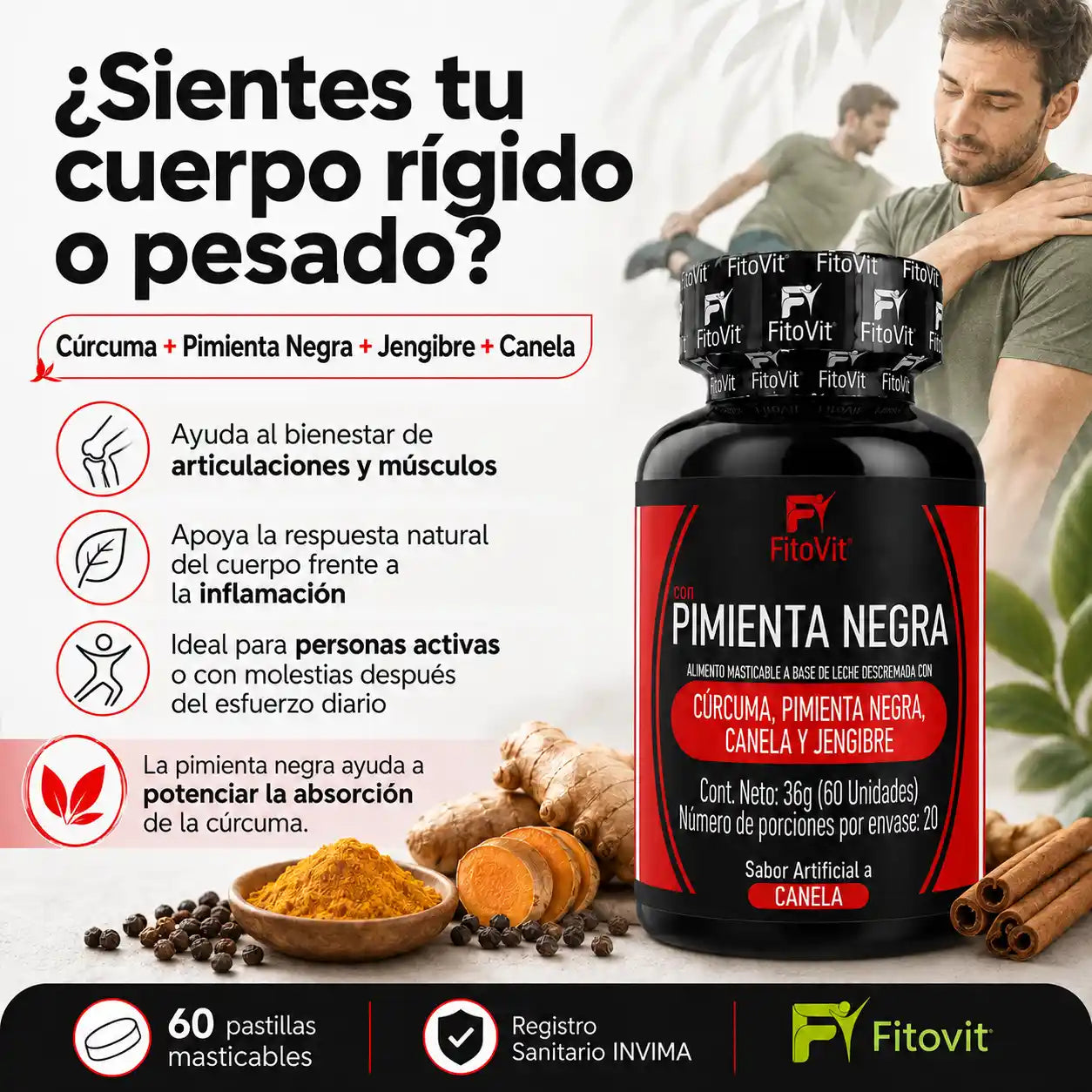 🌿 Pimienta Negra - 60 pastillas🌶️