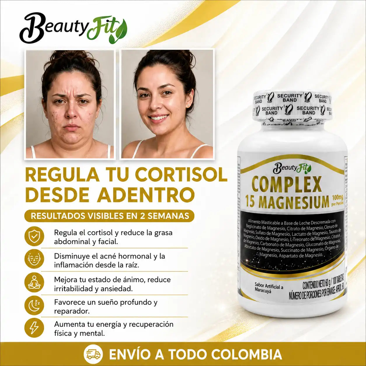 💜COMPLEX 15 MAGNESIUM X100UND PASTILLAS MASTICABLES🌙