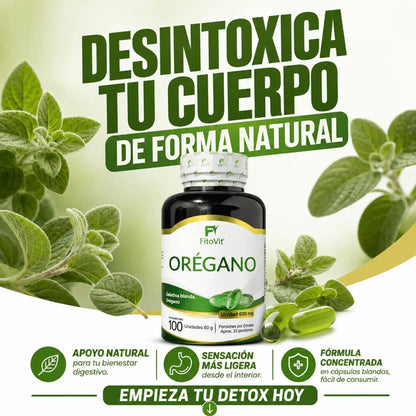 🌿ORÉGANO FITOVIT X100 UND CAPSULA BLANDA🛡️