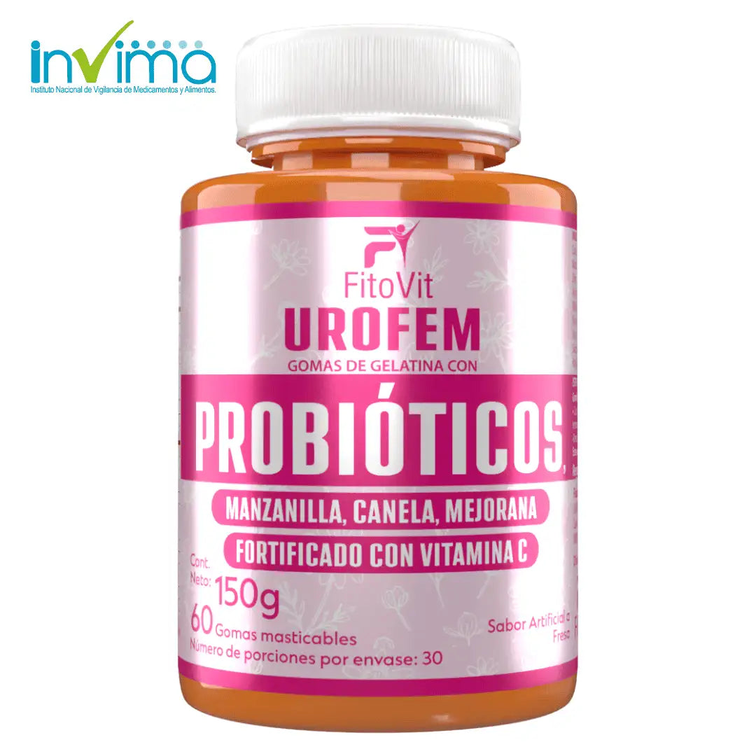 🌸 UROFEM Probióticos Fitovit x60 gomas 🌸