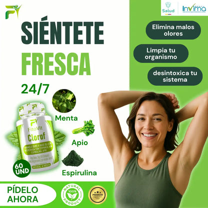 🍃CLOROFILA CARAMELO NATURAL X60 UND🍃
