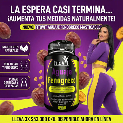 🍒 AGUAJE Y FENOGRECO X60 UNDS FITOVIT🍑