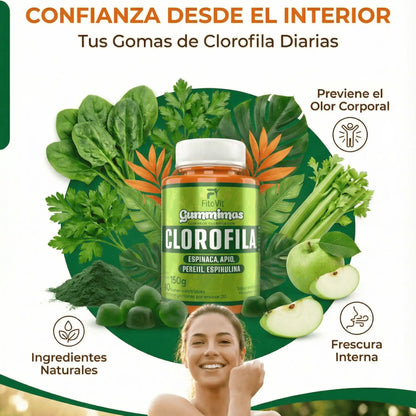 🌿CLOROFILA GOMITAS FITOVIT X60UND♻️
