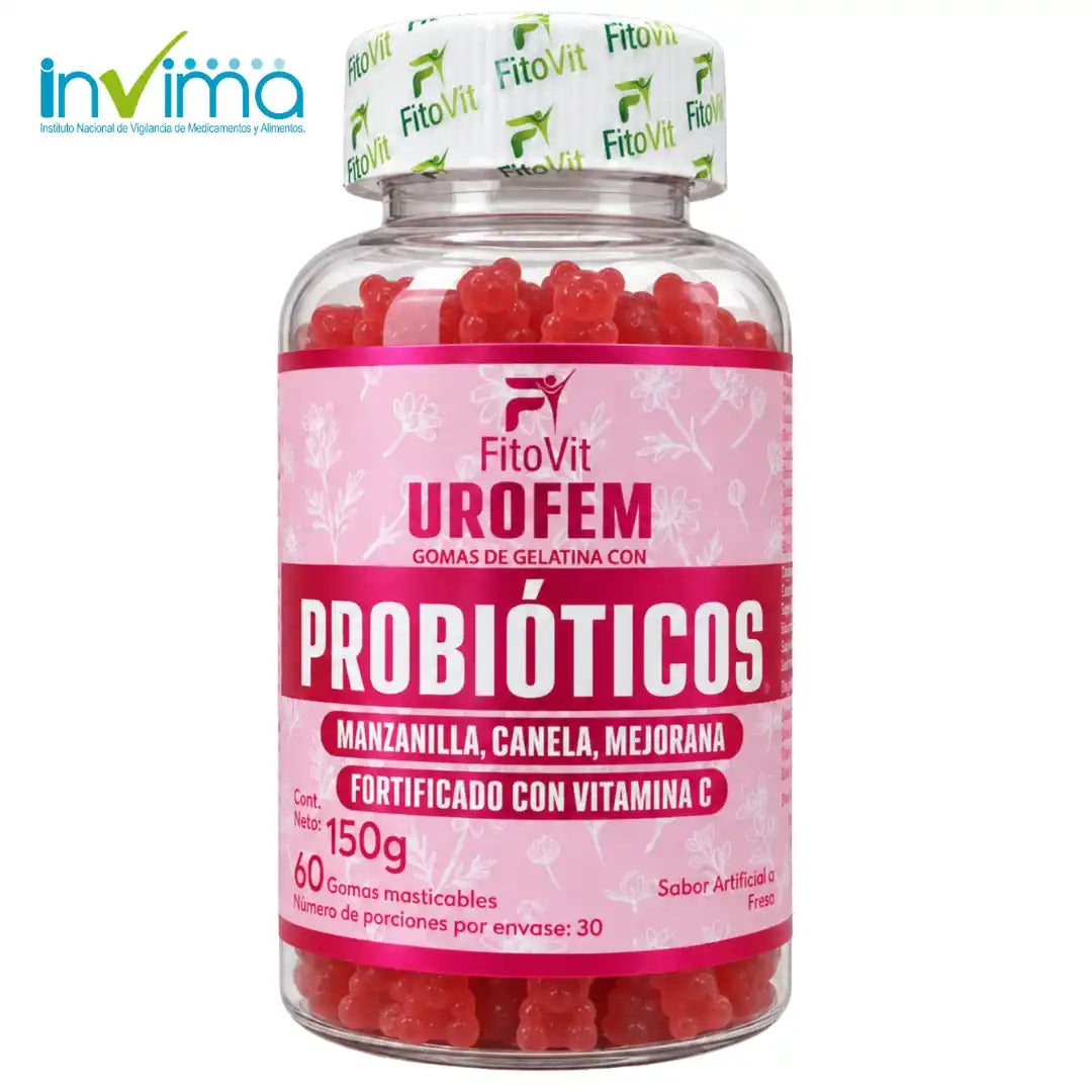 🌸 Urofem Probióticos - 60 Gomitas 🌸