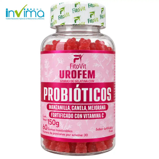 🌸 Urofem Probióticos - 60 Gomitas 🌸