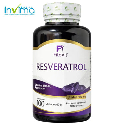 🍇RESVERATROL FITOVIT X100 (SOFTGEL) CÁPSULAS BLANDAS✨