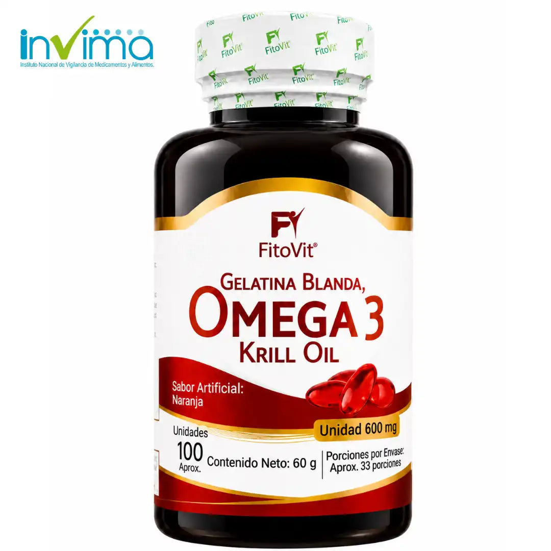 🐟OMEGA 3 FITOVIT X100UND (SOFTGEL) GELATINA BLANDA❤️